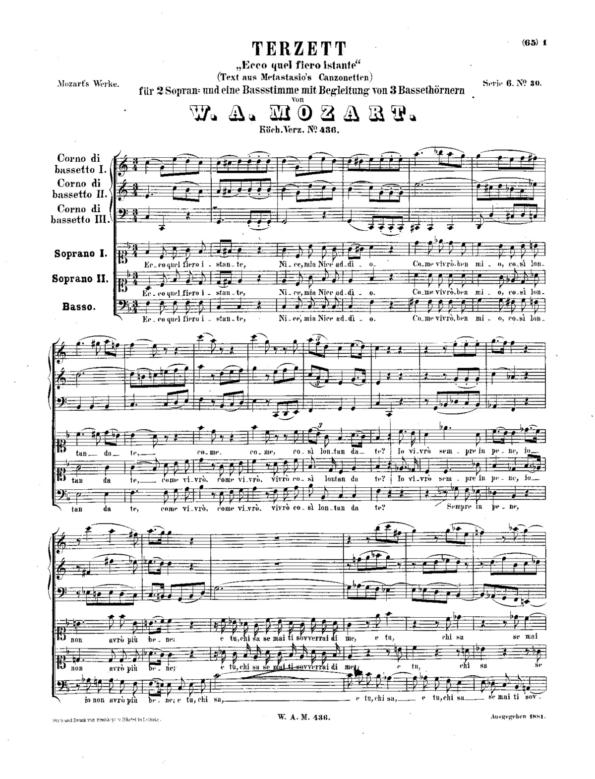 Ecco quel fiero istante - Page 1