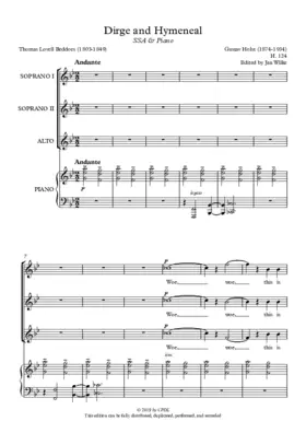 Dirge and Hymeneal