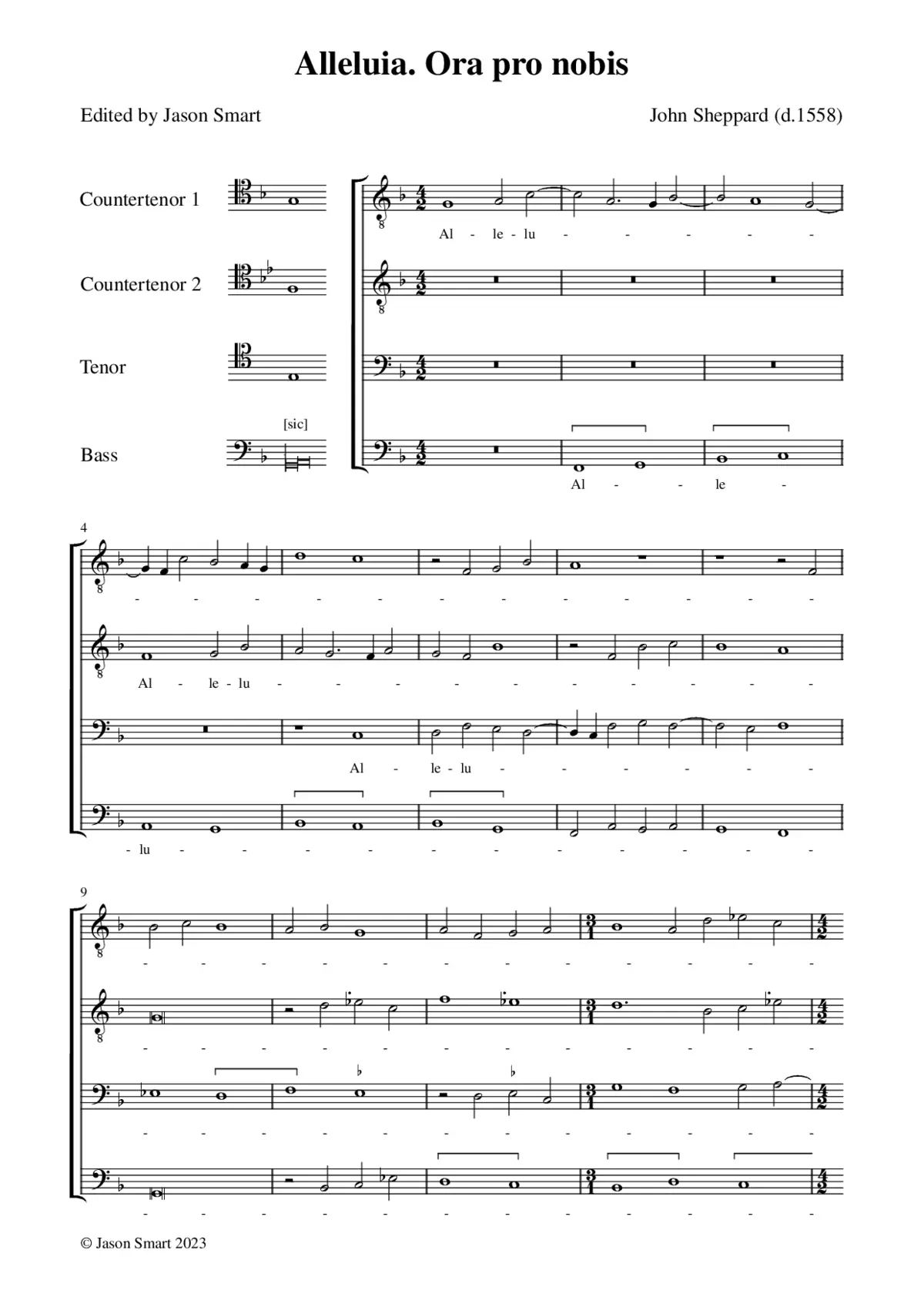 Alleluia. Ora pro nobis - Page 1
