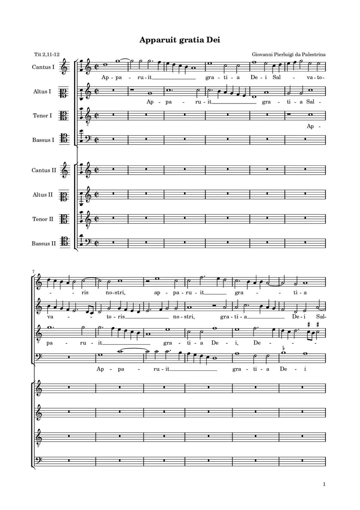 Apparuit gratia Dei - Page 1