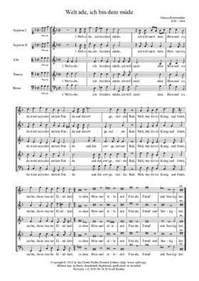 Welt, ade! ich bin dein müde