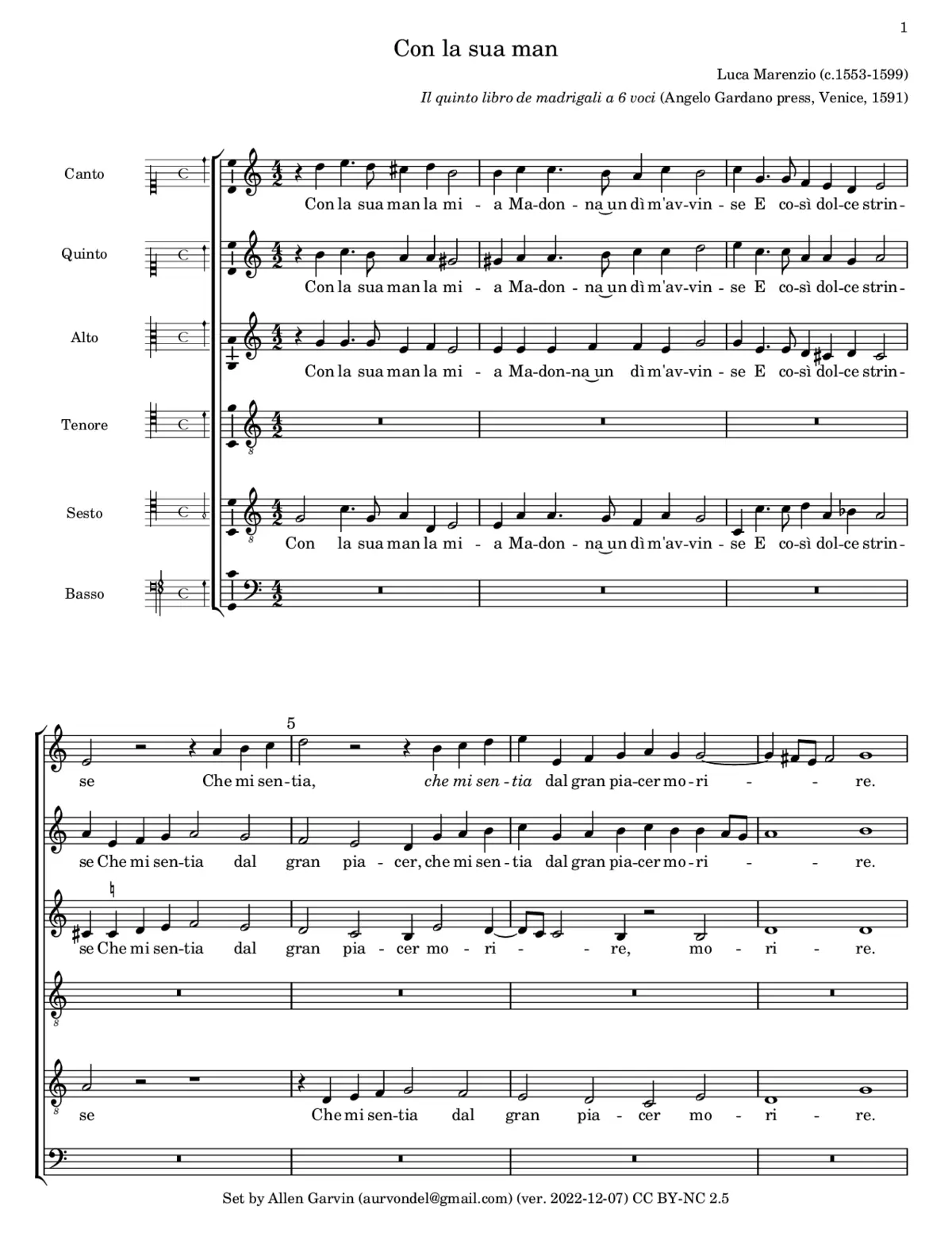 Con la sua man - Page 1