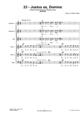 Justus es, Domine
