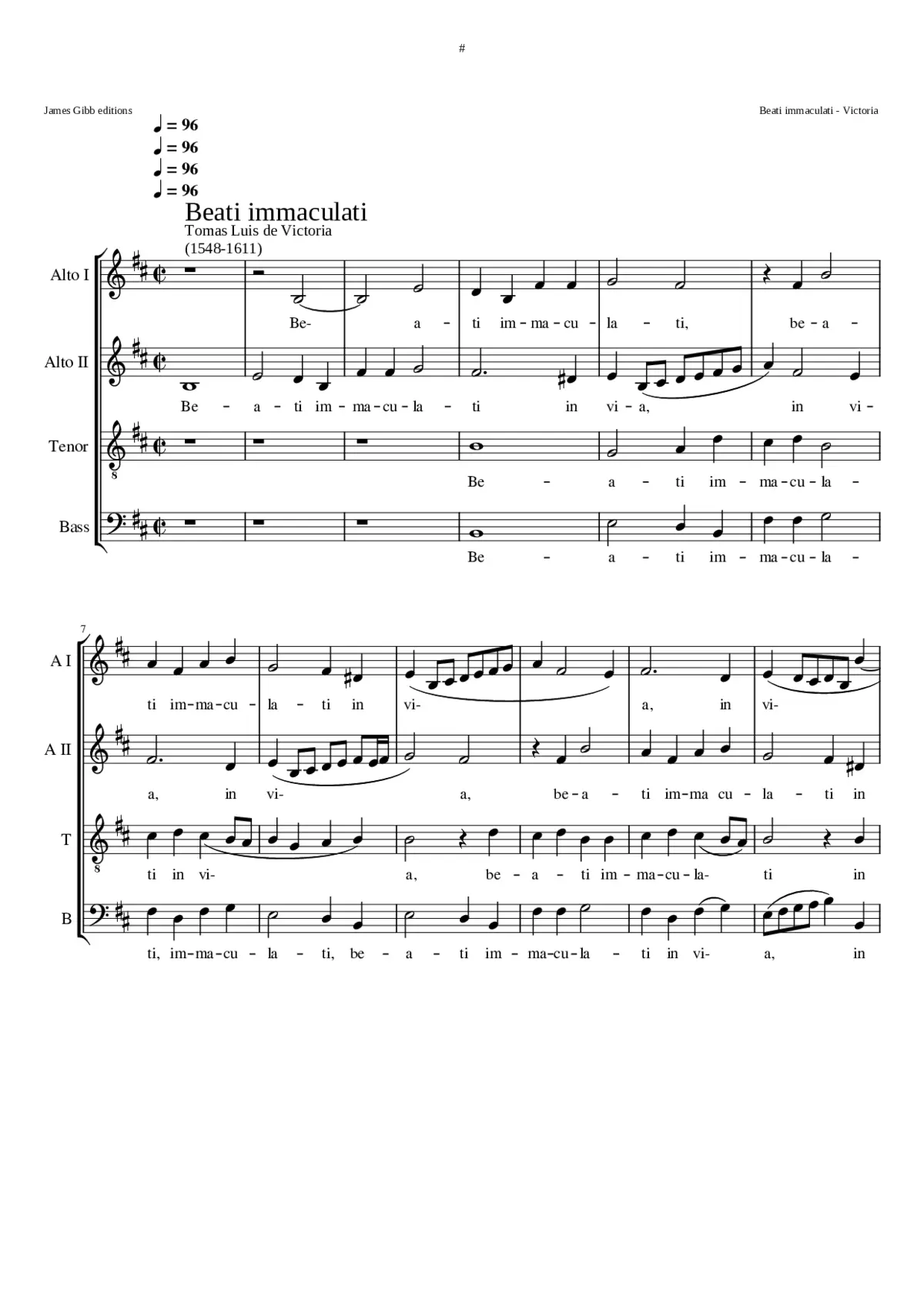 Beati Immaculati - Page 1