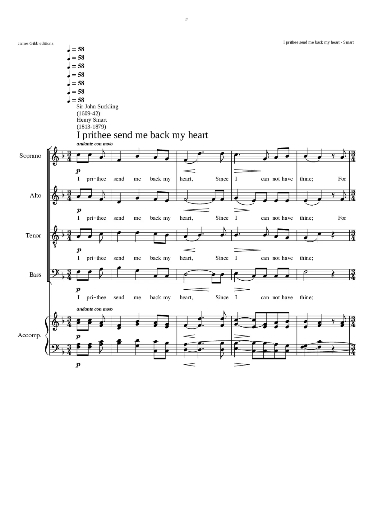 I prithee send me back my heart - Page 1