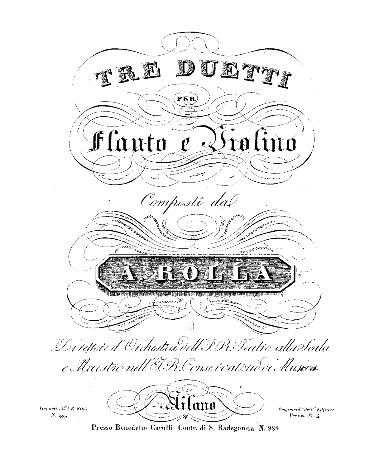 3 Duos for Flute and Violin - Page 1