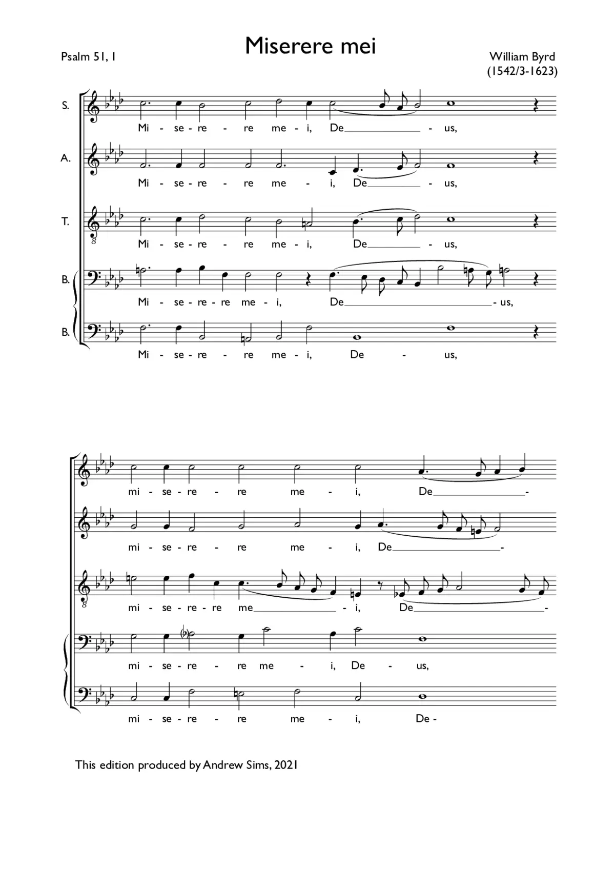 Miserere mei, Deus - Page 1