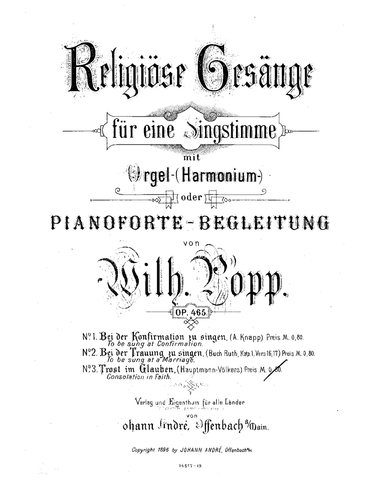 3 Religiöse Gesänge - Page 1