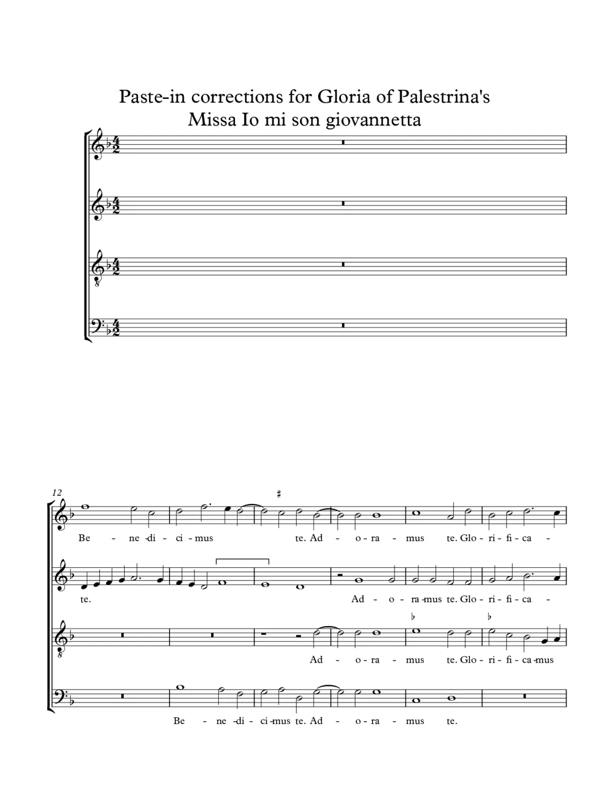 Missa Io mi son giovinetta - Page 1