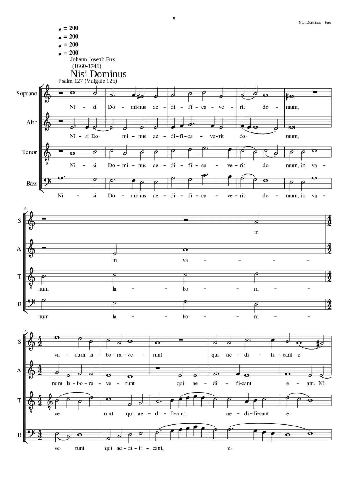 Nisi Dominus - Page 1
