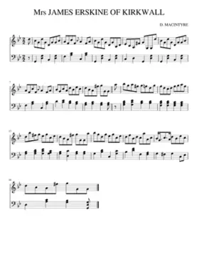 Mrs JAMES ERSKINE OF KIRKWALL