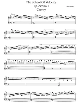Scool of Velocity op.299 no.1 Czerny