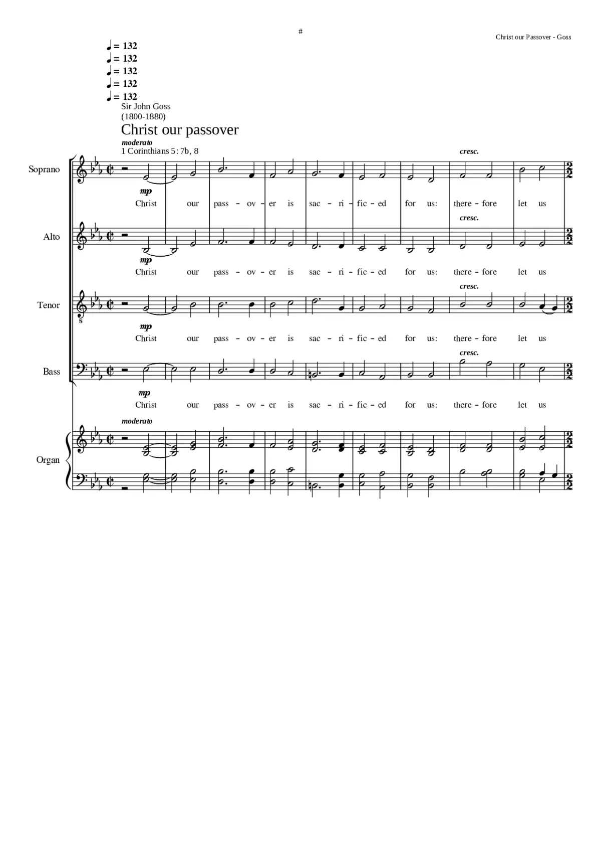 Christ our passover is sacrificed for us - Page 1