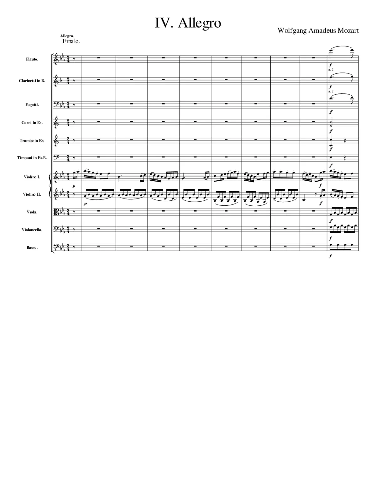 Symphony No.39 - Page 1