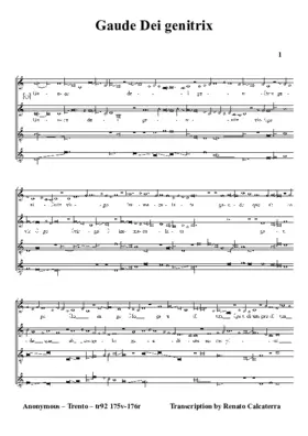 Gaude Dei genitrix