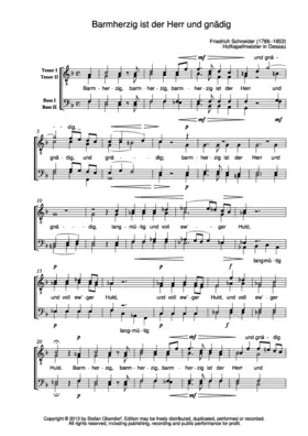 Barmherzig ist der Herr und gnädig