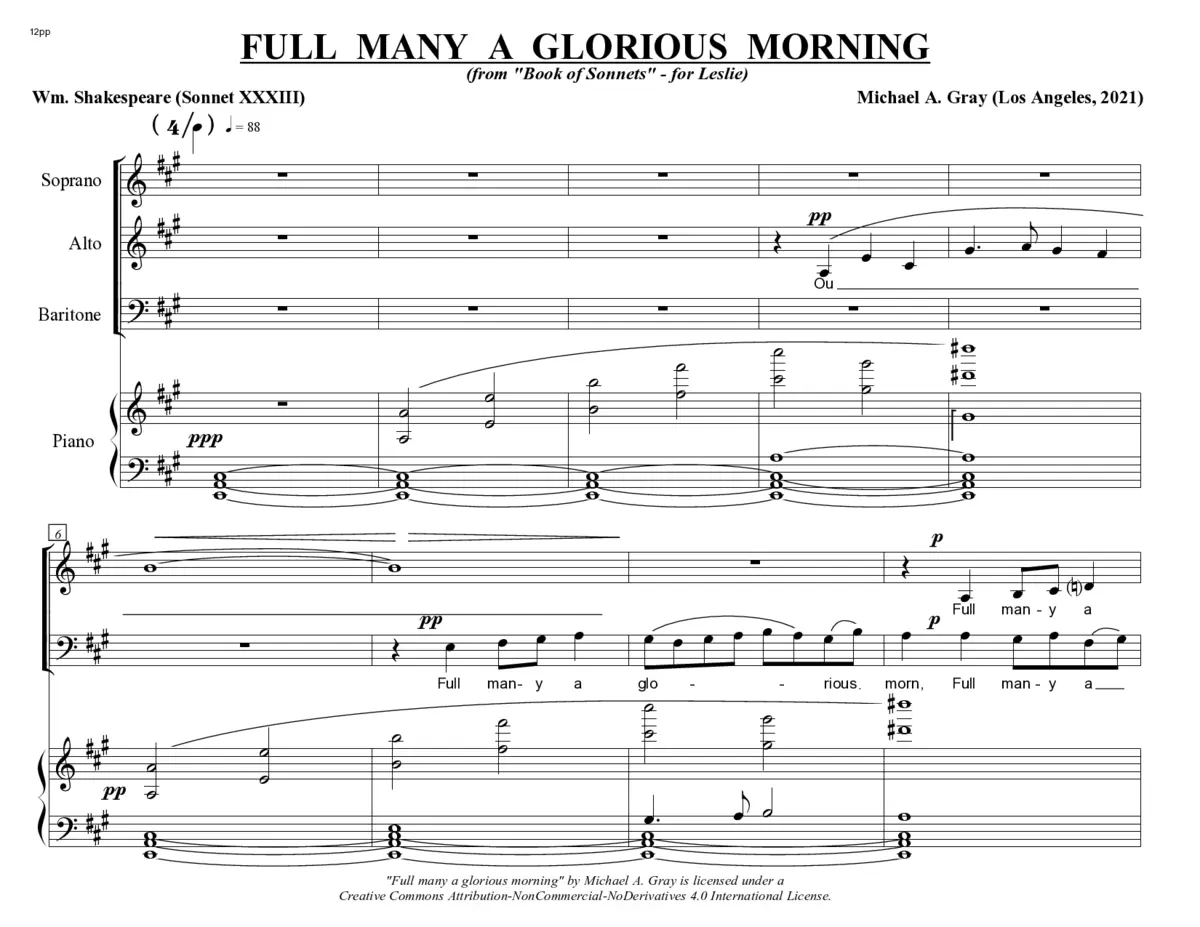 Full many a glorious morning - Page 1