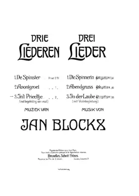 Drie Liederen [Drei Lieder]