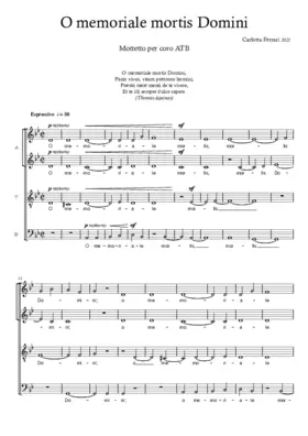 O memoriale mortis Domini