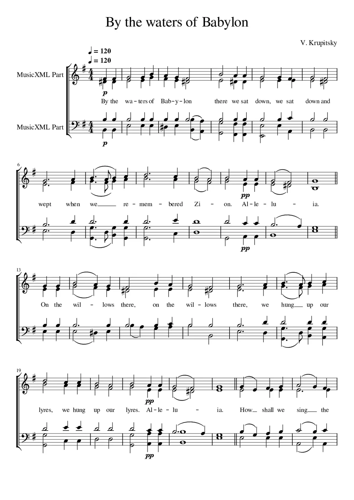 By the waters of Babylon - Page 1