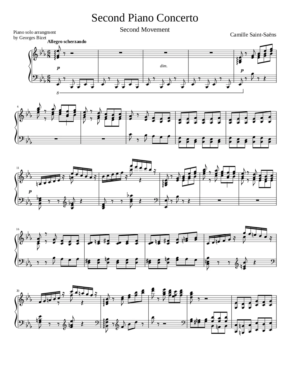 Piano Concerto No.2 Op.22 - Page 1