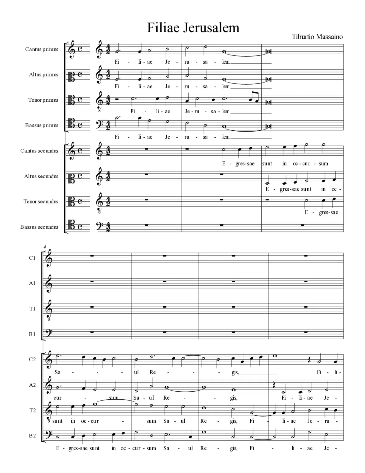 Filiae Jerusalem - Page 1