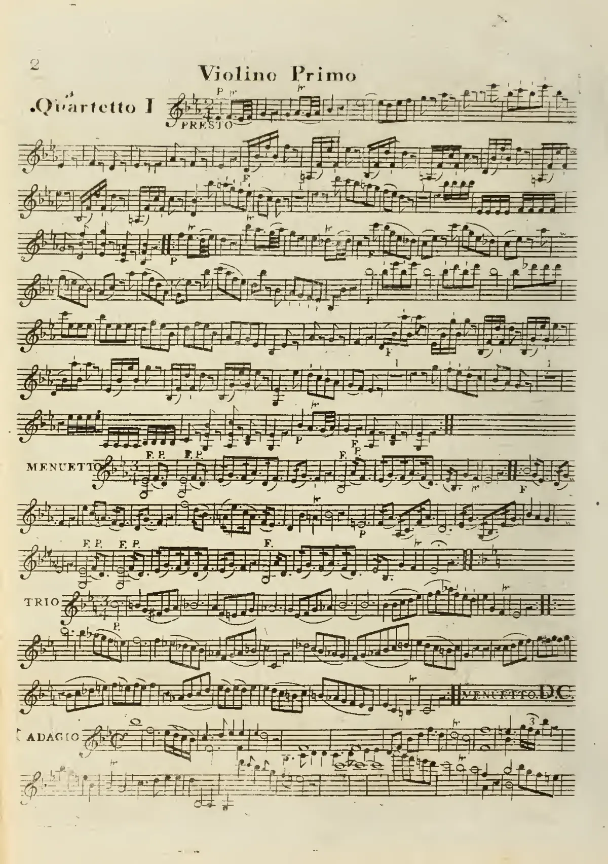 Divertimento in E-flat major - Page 1