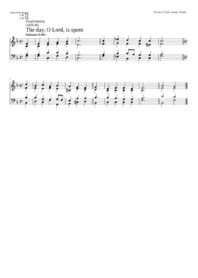 The day o lord is spent