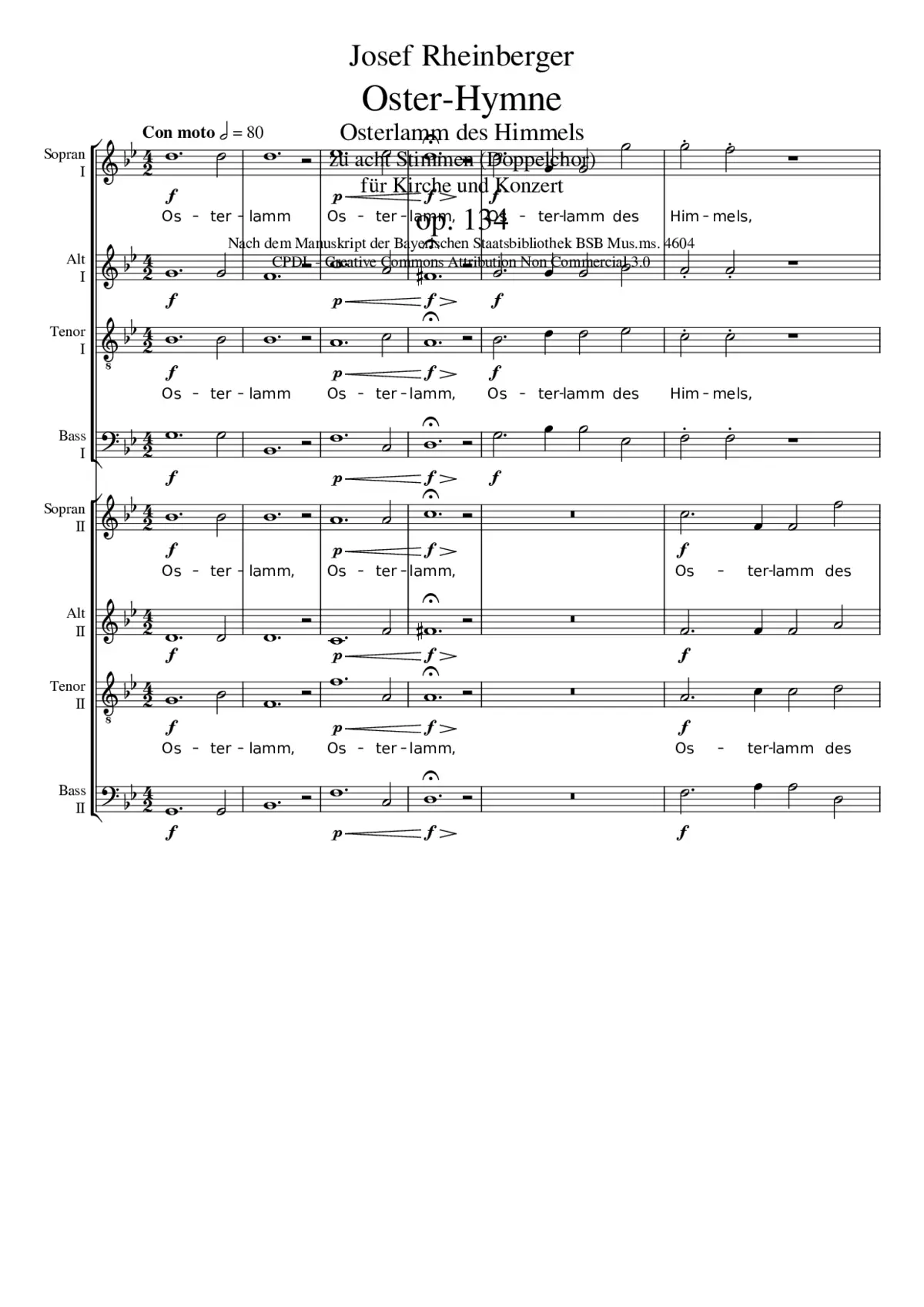Osterhymnus op. 134 - Page 1