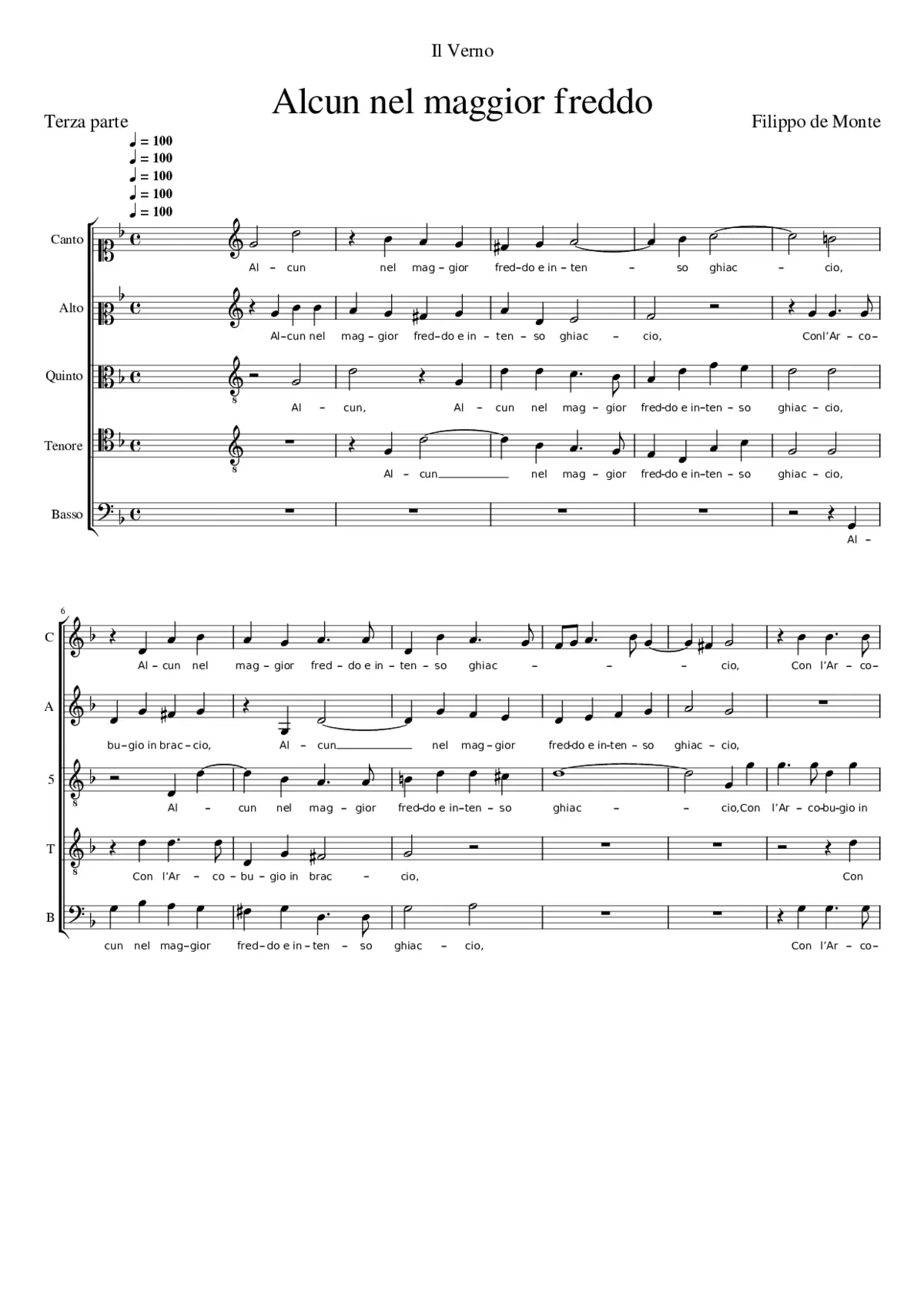 Alcun nel maggior freddo - Page 1