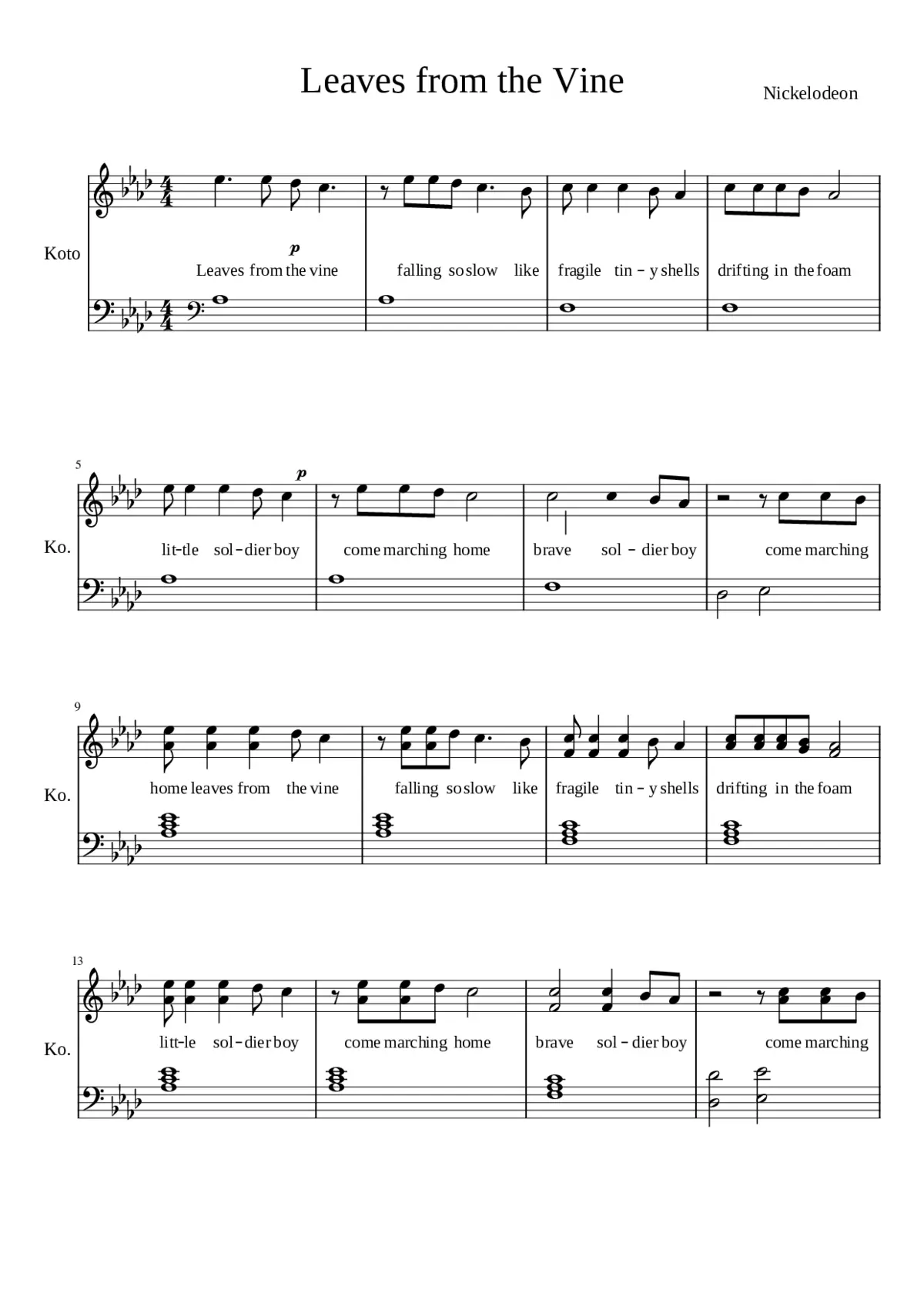 leaves from the vine theme - Page 1