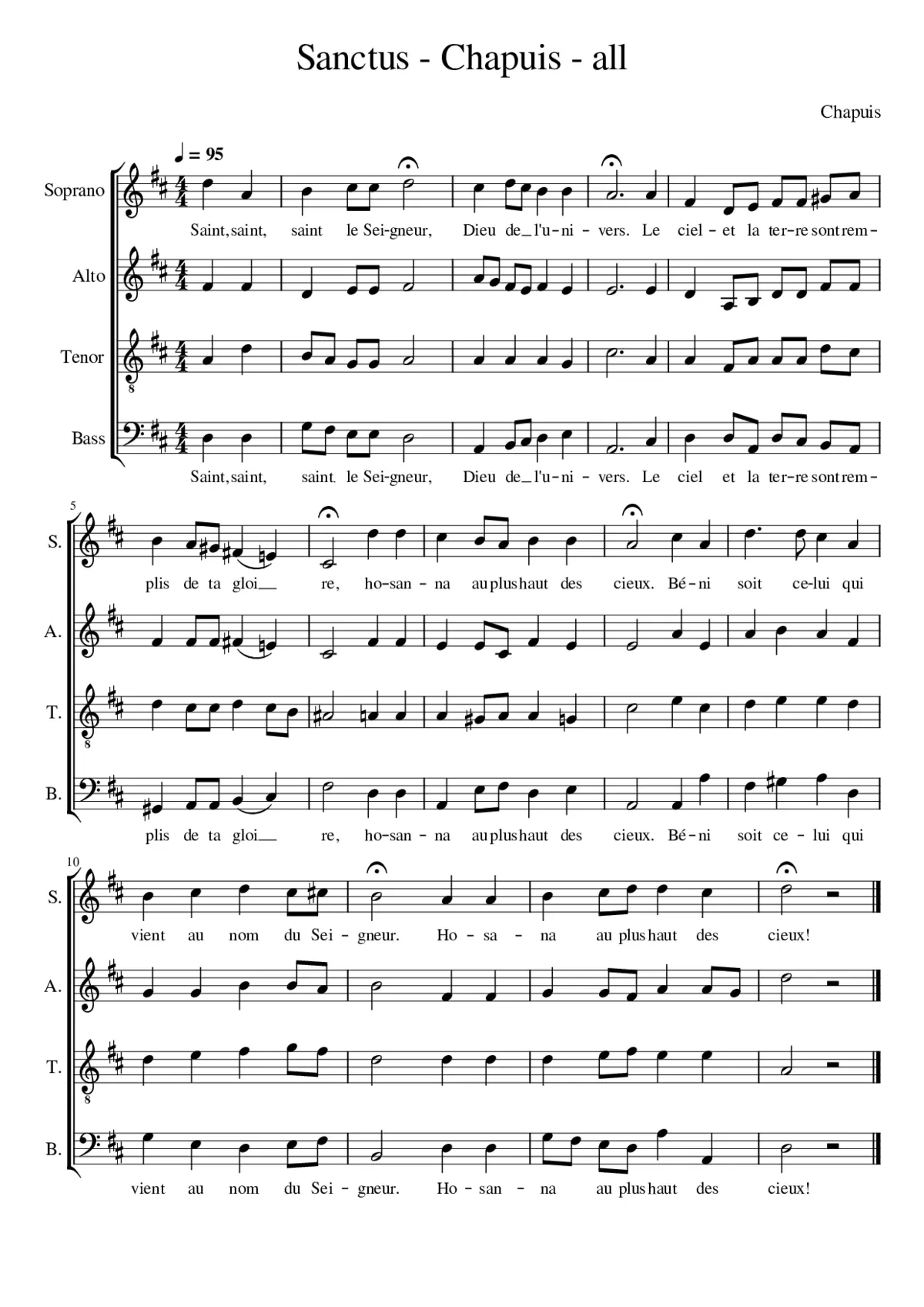 Sanctus - Chapuis - all - Page 1