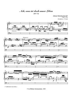 Ach, was ist doch unser Leben