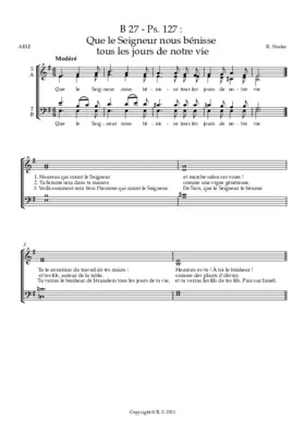 B 27 - Ps. 127 : Psaume et Acclamation