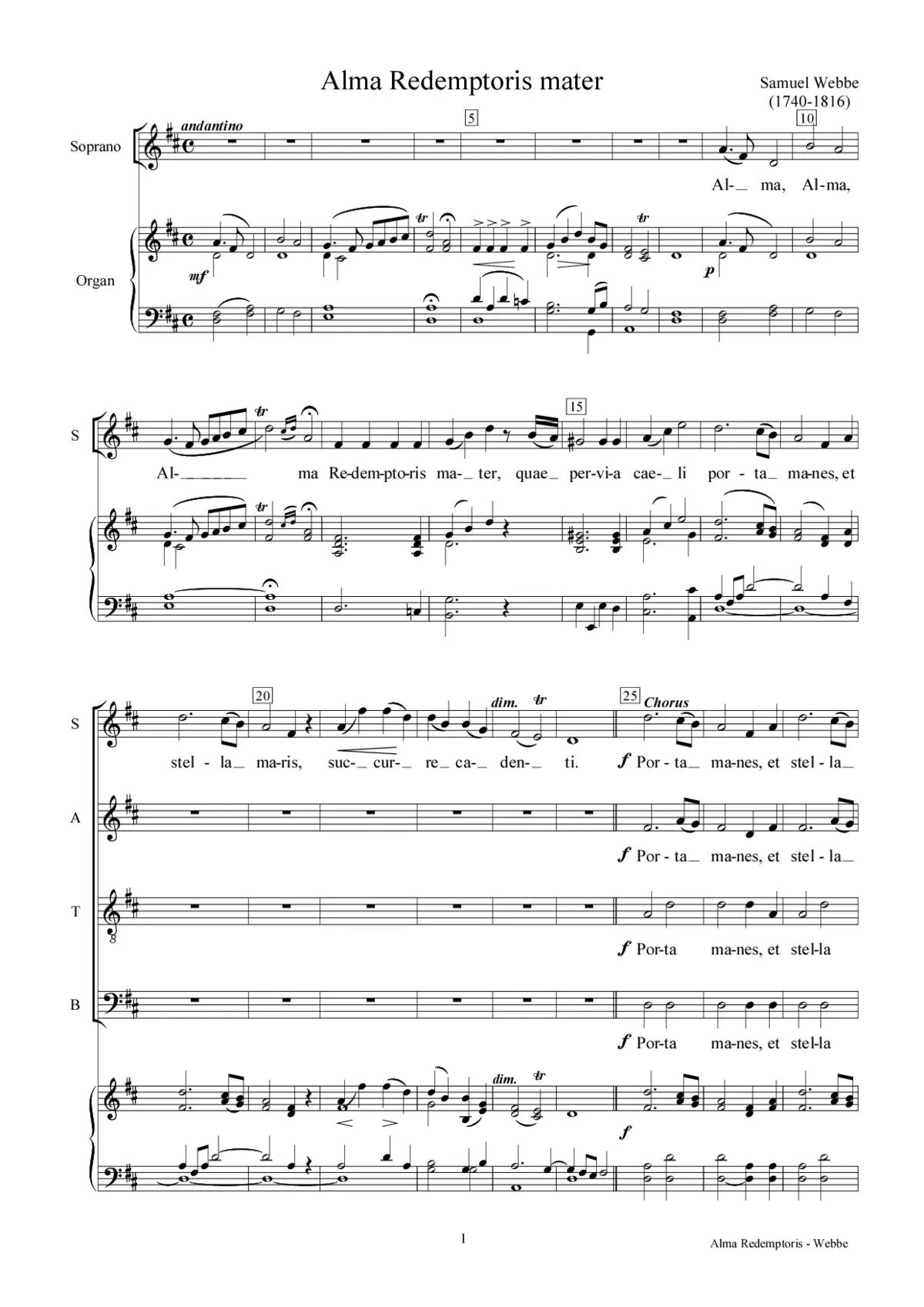 Alma Redemptoris - Page 1