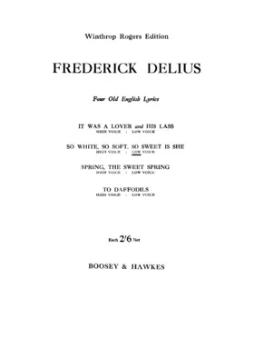 4 Old English Lyrics