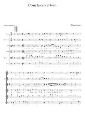 Come la cera al foco