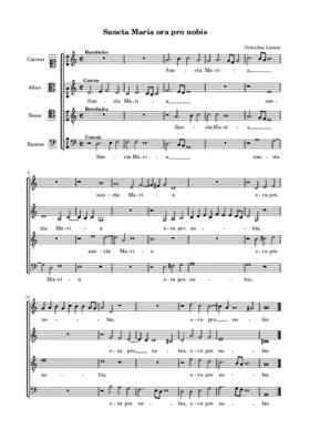 Sancta Maria ora pro nobis (I)