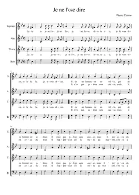 La la la je ne l'ose dire - Pierre Certon