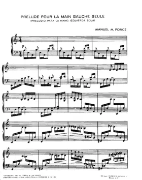Preludio e Fuga para la Mano Izquierda Sola