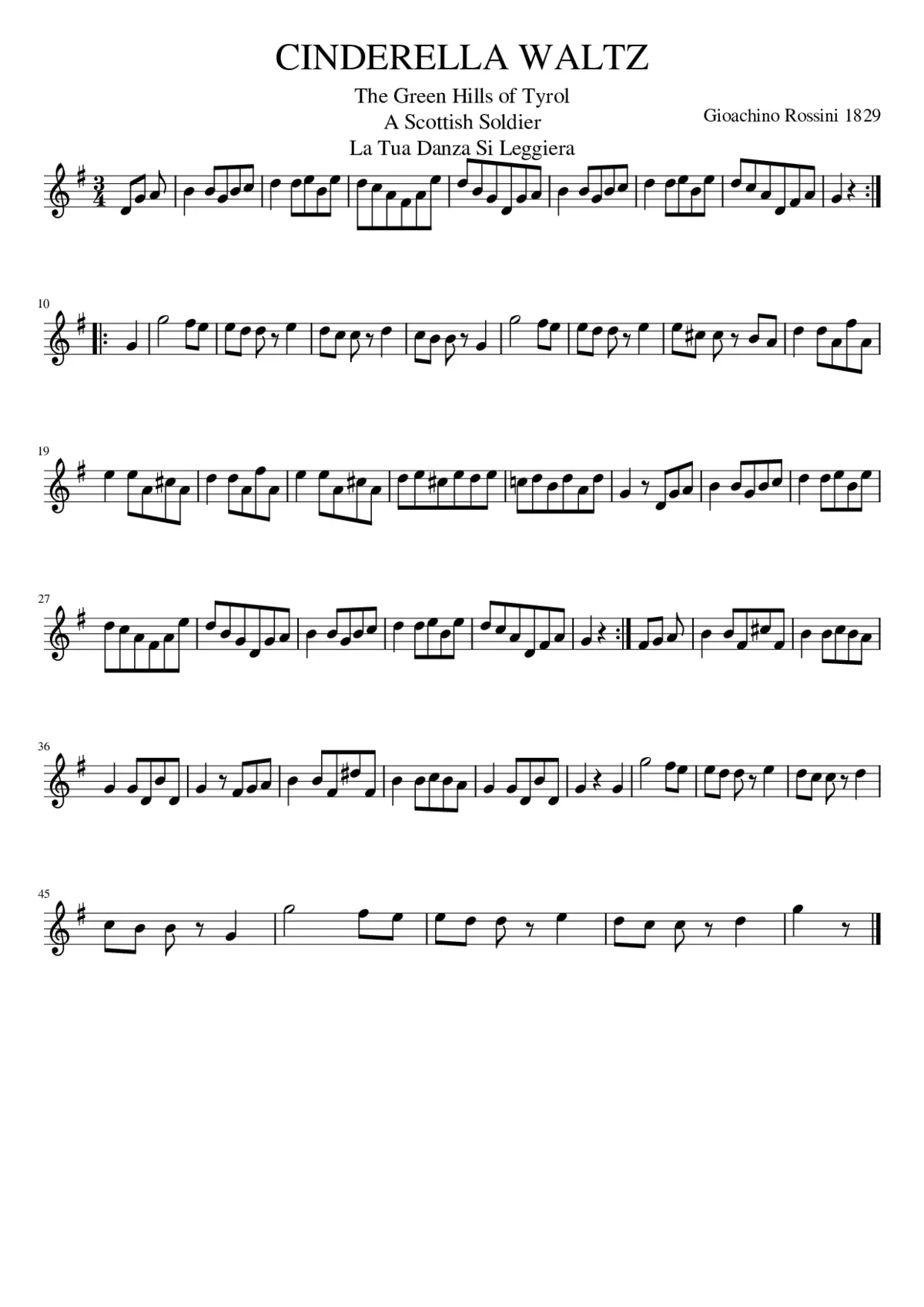 CINDERELLA WALTZ - Page 1