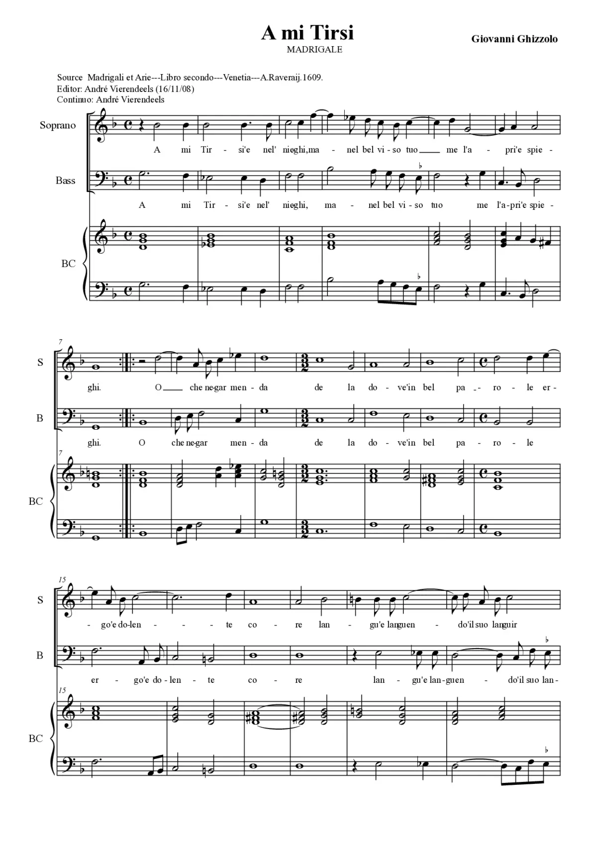 A mi Tirsi - Page 1