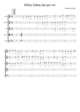 Felice l'alma che per voi