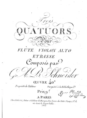 3 Quartets for Flute and Strings