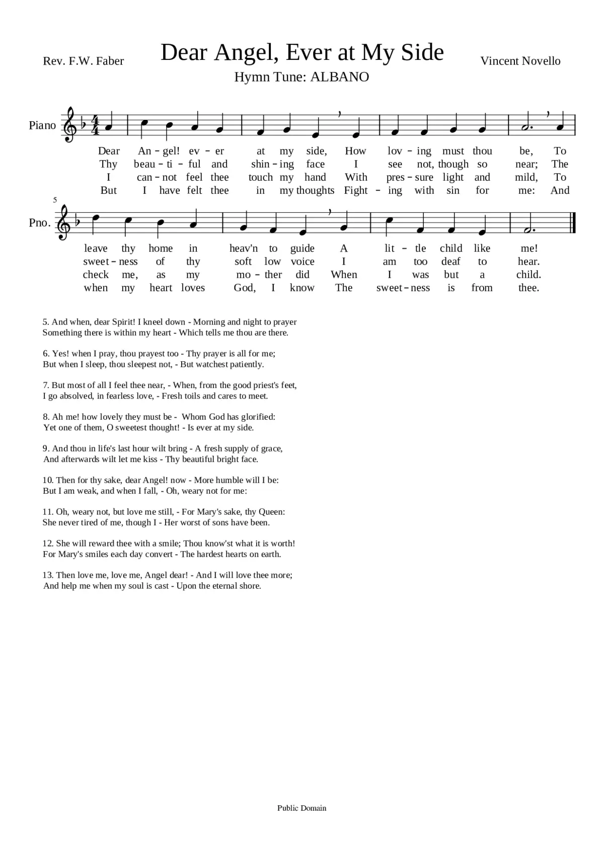 Dear Savior ever at my side - Thoro Harris - Page 1