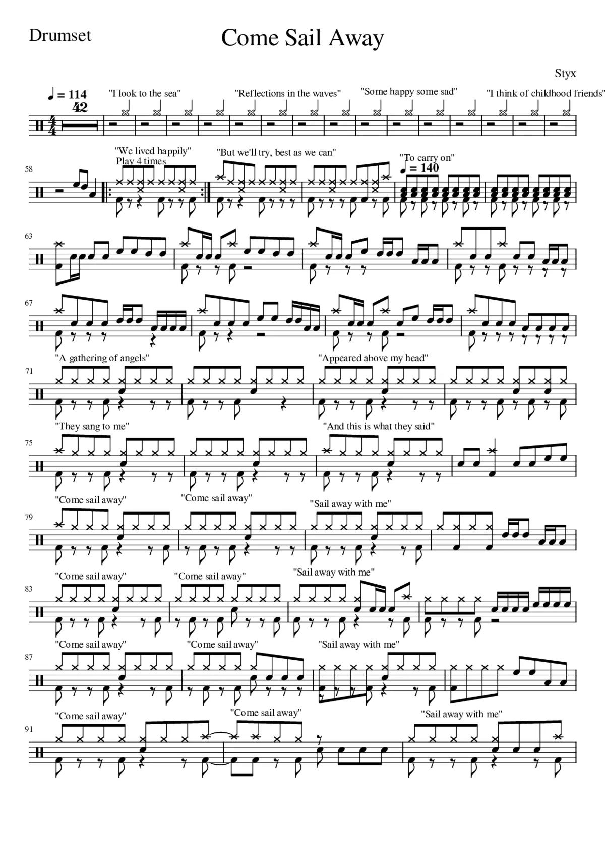 come sail away - Page 1