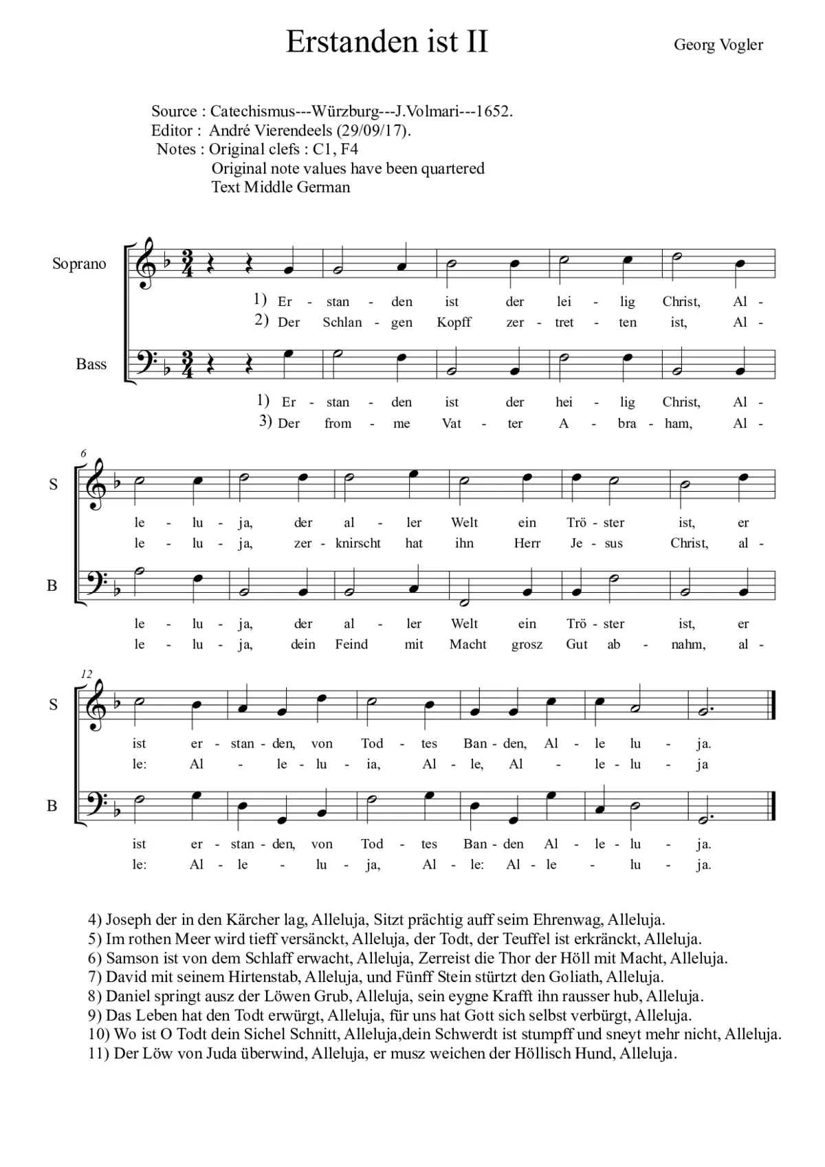 Erstanden ist der heilge Christ II - Page 1