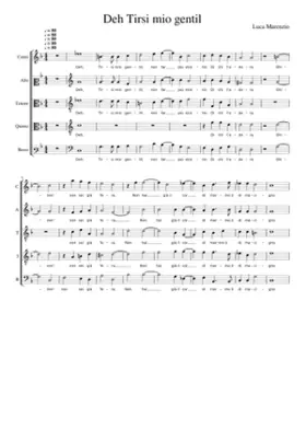 Deh Tirsi mio gentil
