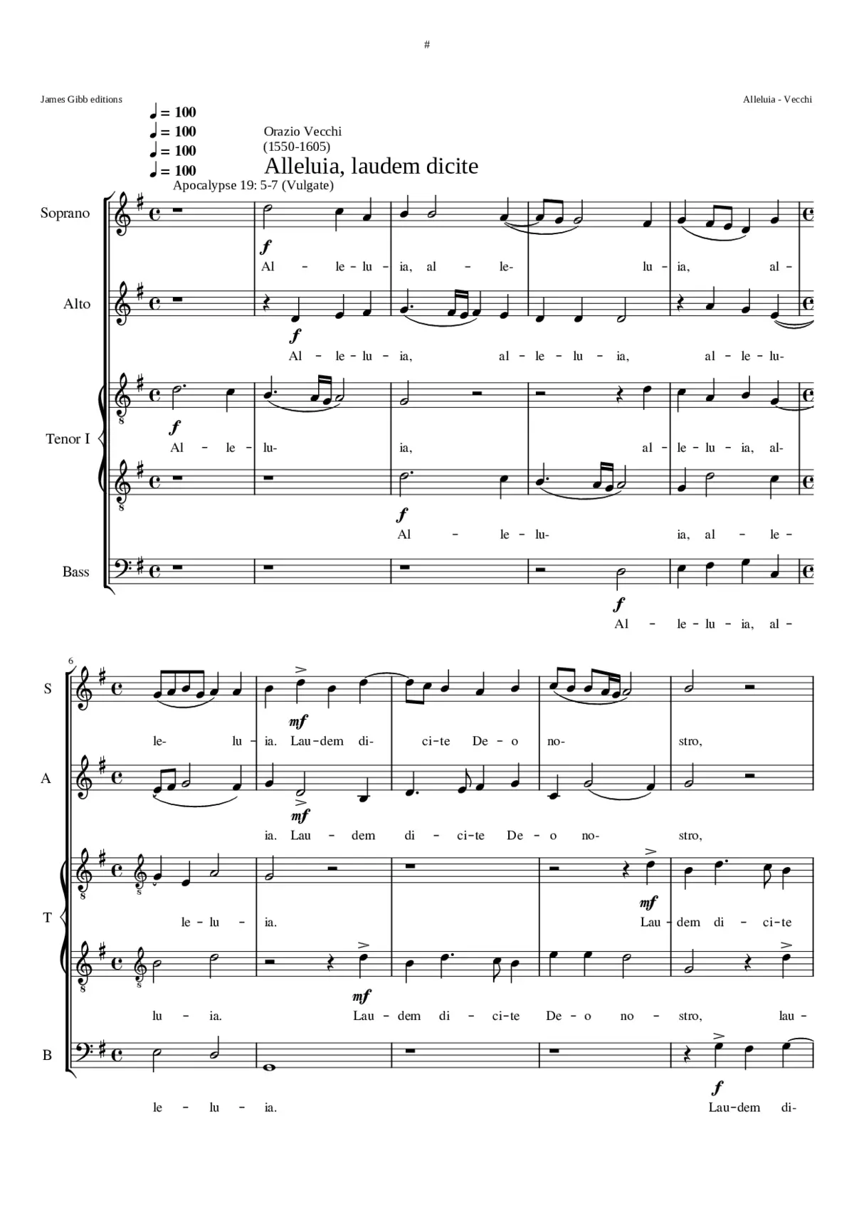 Alleluia laudem dicite - Page 1