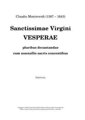 Vespro della Beata Vergine